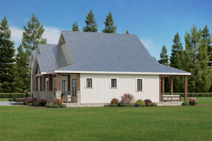 Barn House Plan #009-00453 Elevation Photo