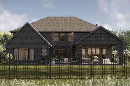 European House Plan #963-01162 Elevation Photo