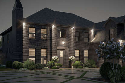 European House Plan #963-01162 Elevation Photo