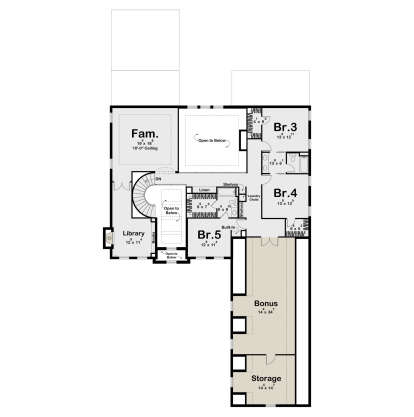 Second Floor for House Plan #963-01162