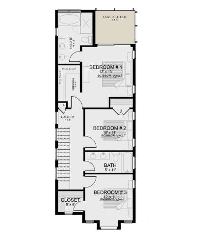 Second Floor for House Plan #5984-00033