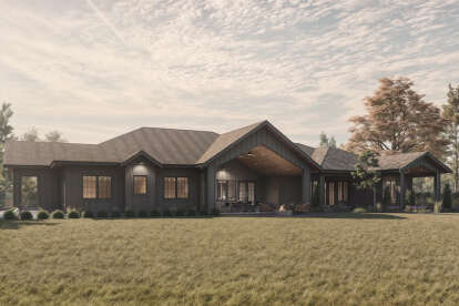Modern Farmhouse House Plan #2452-00013 Elevation Photo