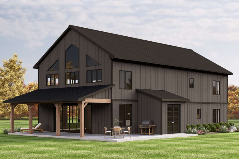 House Plan House Plan #33627 Angled Front Elevation