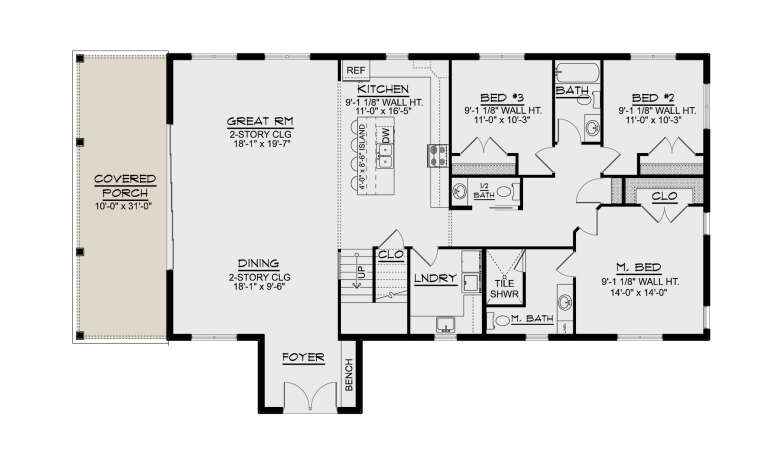 House Plan House Plan #33627 Drawing 1