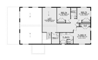 Second Floor for House Plan #5032-00359