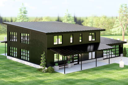 Modern House Plan #5032-00360 Elevation Photo