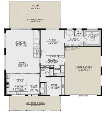 Main Floor for House Plan #5032-00360