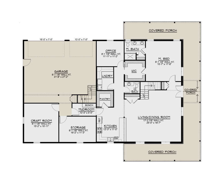 House Plan House Plan #33629 Drawing 1