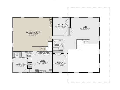 Second Floor for House Plan #5032-00361