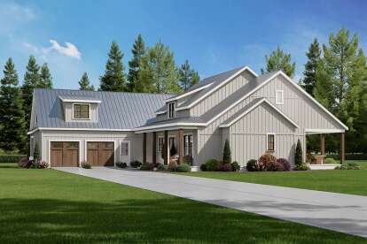 Modern Farmhouse House Plan #009-00454 Elevation Photo