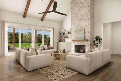 Modern Farmhouse House Plan #009-00454 Additional Photo