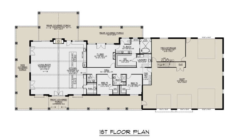 House Plan House Plan #33632 Drawing 1