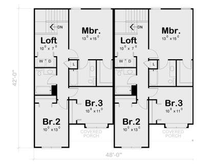 Second Floor for House Plan #402-01845