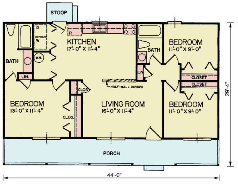 House Plan House Plan #33635 Drawing 1