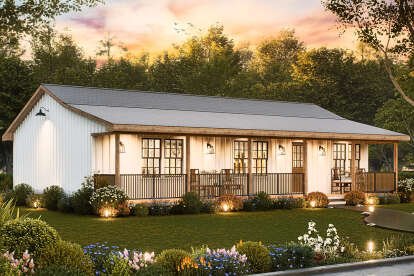 Modern Farmhouse House Plan #699-00420 Elevation Photo