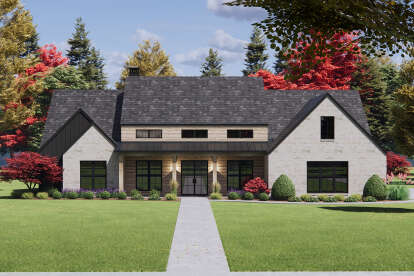 Modern Transitional House Plan #7983-00151 Elevation Photo