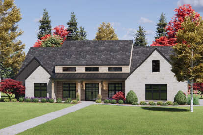 Modern Transitional House Plan #7983-00151 Elevation Photo