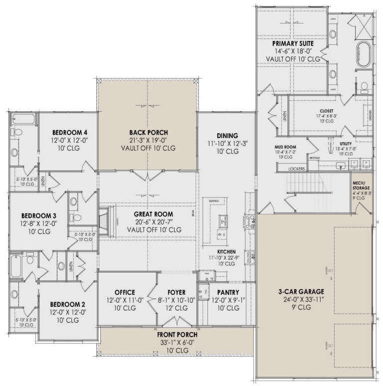House Plan House Plan #33637 Drawing 1