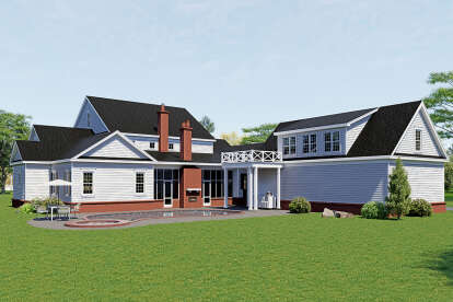 Colonial House Plan #940-01328 Elevation Photo