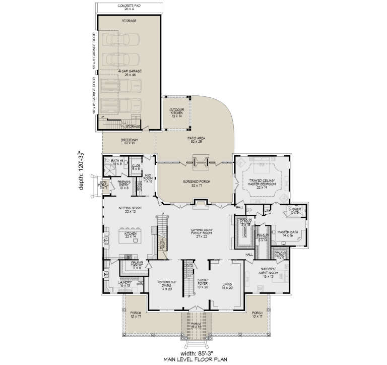House Plan House Plan #33638 Drawing 1