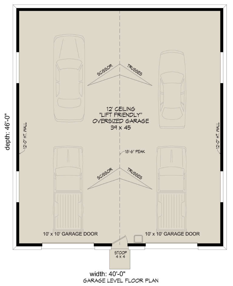 House Plan House Plan #33639 Drawing 1