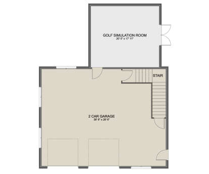 Garage Floor for House Plan #2802-00410