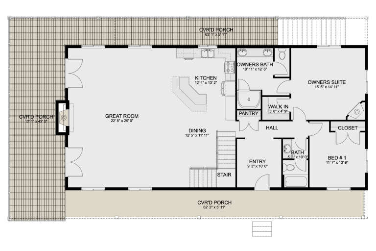 House Plan House Plan #33642 Drawing 1