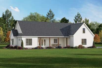 Modern Farmhouse House Plan #009-00455 Elevation Photo