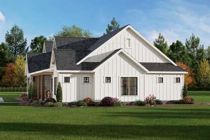 Modern Farmhouse House Plan #009-00455 Elevation Photo