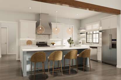 Modern Farmhouse House Plan #009-00455 Additional Photo