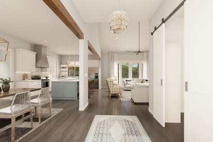 Modern Farmhouse House Plan #009-00455 Additional Photo