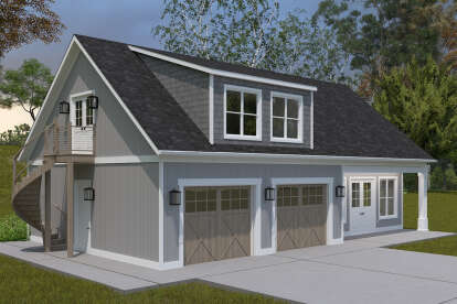 Modern Farmhouse House Plan #2802-00413 Elevation Photo