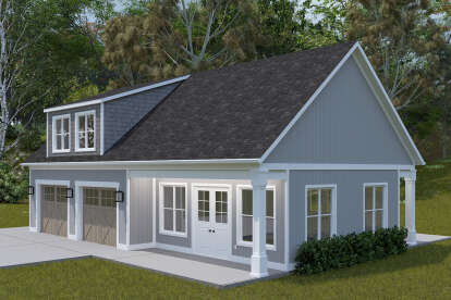 Modern Farmhouse House Plan #2802-00413 Elevation Photo