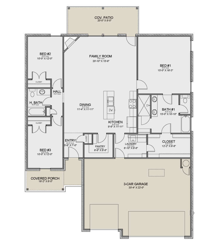 House Plan House Plan #33645 Drawing 1