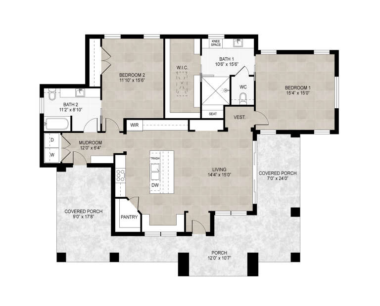 House Plan House Plan #33647 Drawing 1