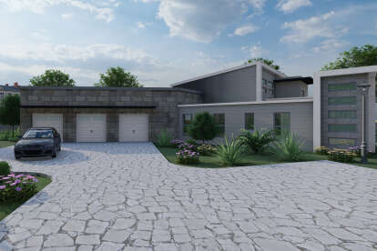 Modern House Plan #8314-00042 Elevation Photo