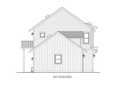 Modern Farmhouse House Plan #5460-00010 Elevation Photo