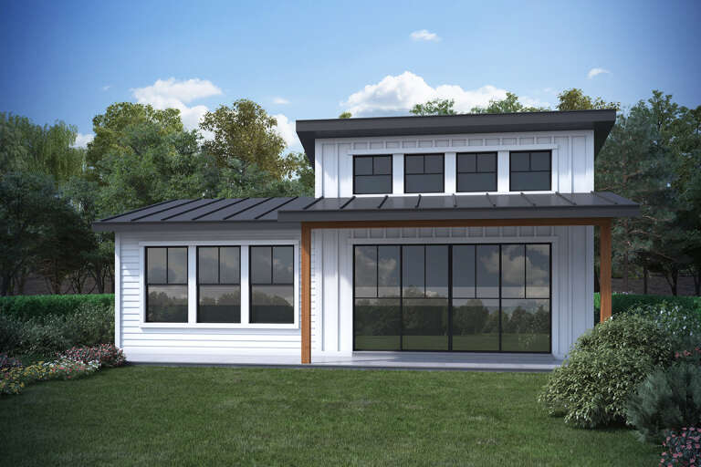 House Plan House Plan #33659 Angled Front Elevation