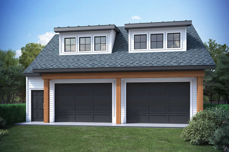 House Plan House Plan #33660 Angled Front Elevation
