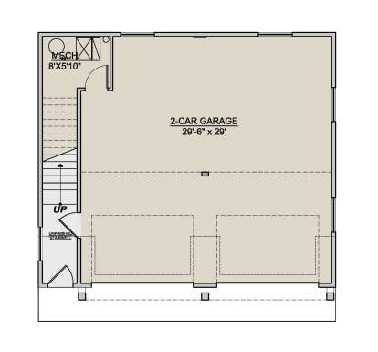 Garage Floor for House Plan #7306-00048
