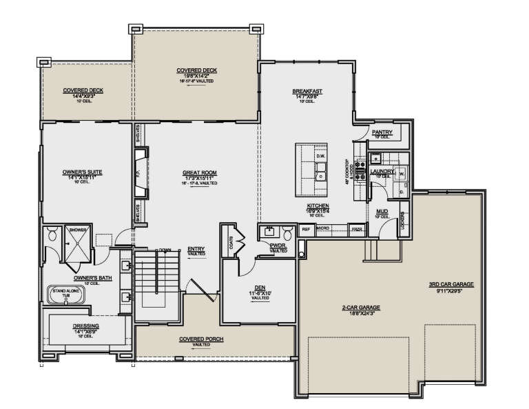 House Plan House Plan #33663 Drawing 1