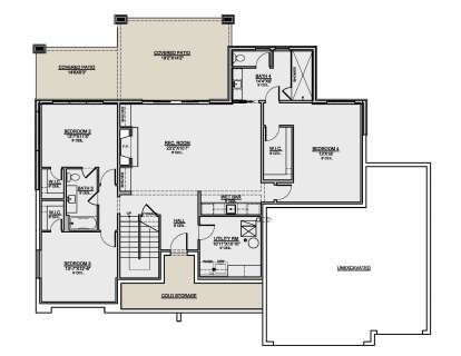 Basement for House Plan #7306-00051