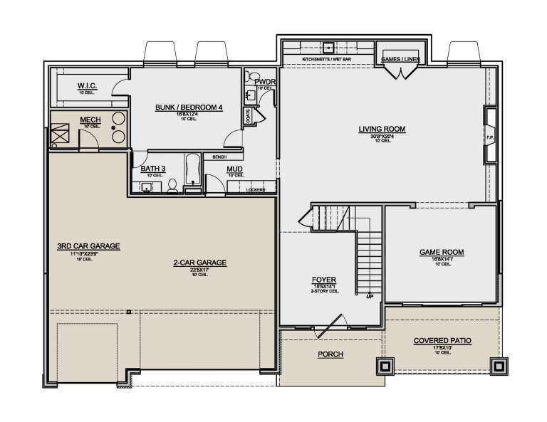 House Plan House Plan #33664 Drawing 1