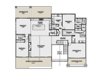 Main Floor for House Plan #7306-00052