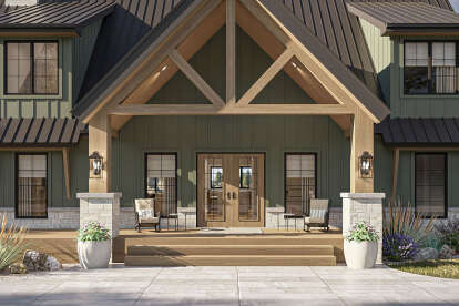 Modern Farmhouse House Plan #963-01163 Elevation Photo