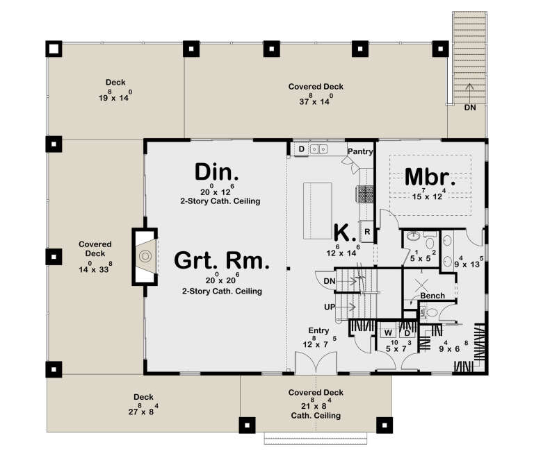 House Plan House Plan #33665 Drawing 1