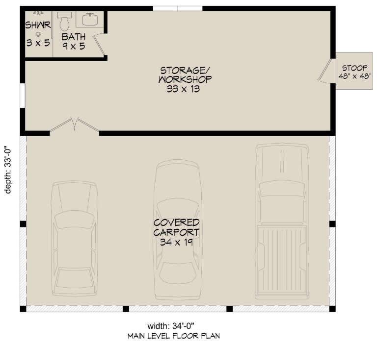 House Plan House Plan #33666 Drawing 1