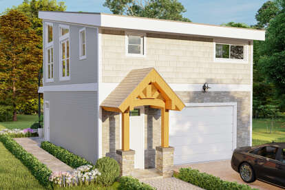 Modern House Plan #940-01331 Elevation Photo
