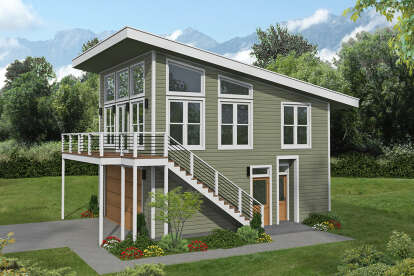 Modern House Plan #940-01332 Elevation Photo