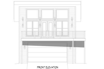 Modern House Plan #940-01332 Elevation Photo